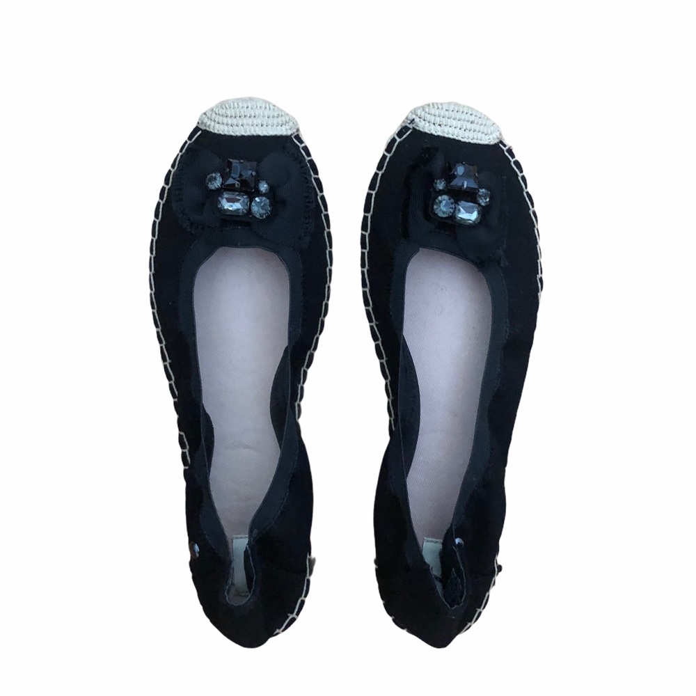 NWB $60 Simply Vera Vera Wang Black Flats Size 10